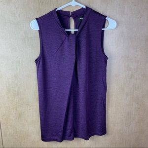 Purple & Black Liz Claiborne Career Top Size Small